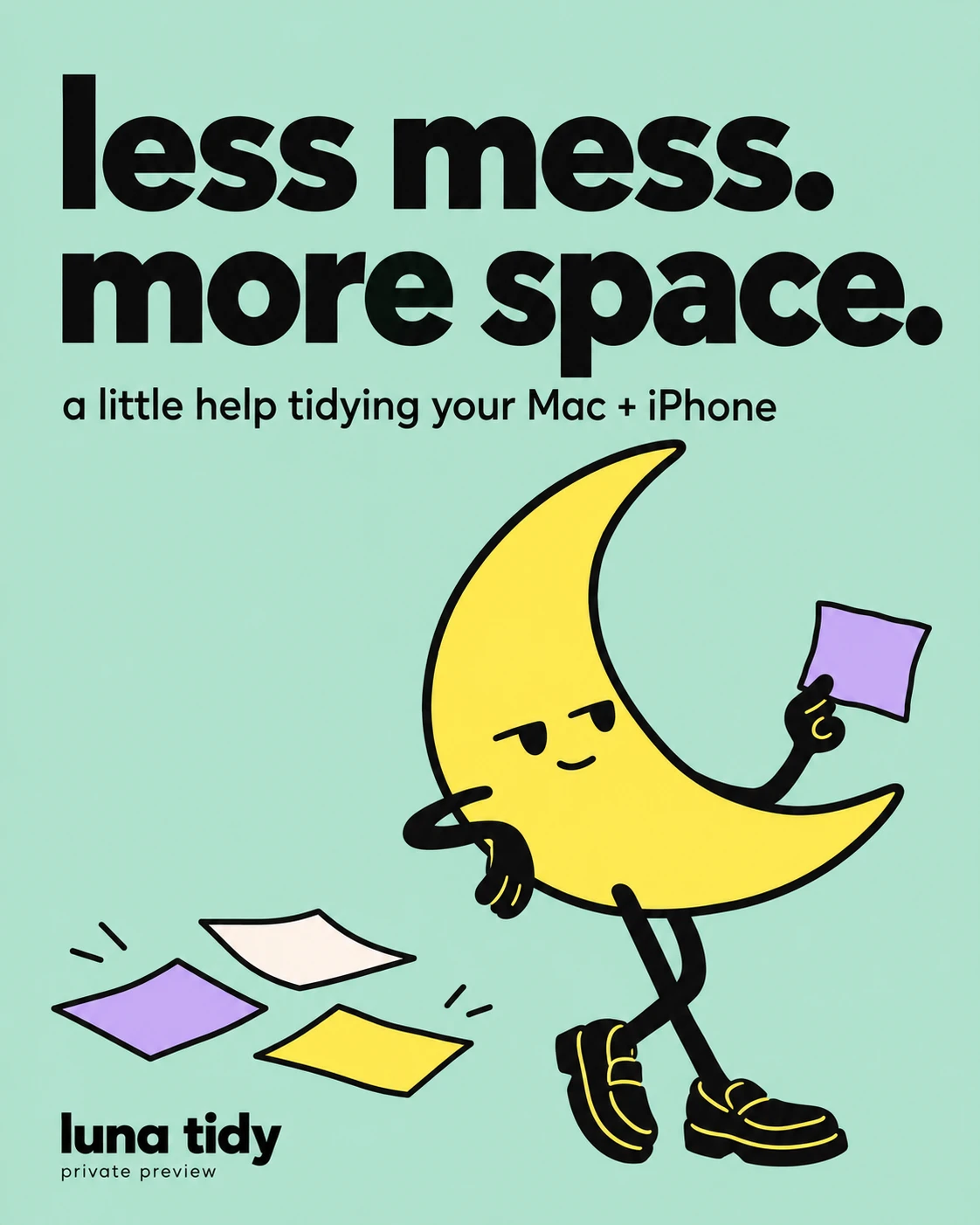 Luna Tidy — less mess